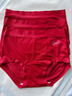 貓人（MiiOW）莫代爾本命年內褲女大紅色馬年抗菌襠2026新款高腰收腹鴻運三角褲 【2條內褲】藍色+膚色 (高腰莫代爾 抑菌加長(cháng)襠) M 【推薦80-100斤】 曬單實(shí)拍圖