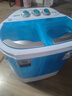 奧克斯（AUX）洗滌2.2公斤宿舍家用小型迷你內衣褲洗襪用雙桶寶寶洗衣機半自動(dòng)母嬰專(zhuān)用雙缸洗衣機XPB22-1288S 透明藍 曬單實(shí)拍圖
