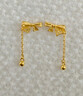 周六福輕婚嫁系列蝴蝶結黃金耳墜女生日禮物計價(jià)A0912513 一對 約1.96g 曬單實(shí)拍圖