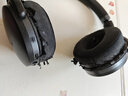 鵬谷適用于森海塞爾耳機套HD4.50BT/HD4.40BT/HD458BT耳罩頭戴式耳機海綿套棉墊耳機通用配件原配黑色 曬單實(shí)拍圖