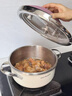 榮事達高壓鍋304不銹鋼小型家用燃氣電磁爐通用防爆小容量壓力鍋紫4L 曬單實(shí)拍圖