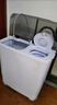 小鴨【官方店】半自動(dòng)洗衣機迷你小型波輪大容量租房宿舍家用雙桶雙缸分區脫水甩干老式強力去污 18.5KG【洗12+脫6.5+強勁電機終生聯(lián)?！?曬單實(shí)拍圖