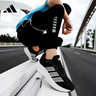 阿迪達斯（adidas）男鞋跑步鞋春季輕便耐磨減震休閑運動(dòng)鞋 一號黑/一號黑/白 44 曬單實(shí)拍圖
