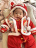 崇友嬰兒拜年服冬季 加絨連體衣寶寶百天喜慶紅色新年服加厚外出爬服 【國風(fēng)龍圖】連體+帽子 加厚 66 適合 0-3個(gè)月10斤左右寶寶 曬單實(shí)拍圖
