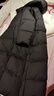 VEROMODA羽絨服季新款90白鴨絨可拆連帽腰帶長(cháng)款羽絨服 黑色 L 曬單實(shí)拍圖