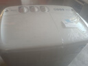 美的（Midea）半自動(dòng)雙桶洗衣機 8公斤洗+5.5脫水雙缸波輪 老人簡(jiǎn)易操作 品質(zhì)電機小巧不占地 租房宿舍必備 二級 MP8DS136 曬單實(shí)拍圖