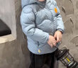 貝肽斯兒童羽絨服冬季抗菌絨新款男女童三防嬰幼兒寶寶加厚防寒保暖外套 幸福藍【加厚款 抗菌絨】 130 cm 曬單實(shí)拍圖