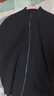 襯衫老羅[輕織二號]拉鏈開(kāi)衫毛衣外套男女同款針織衫夾克上衣257X0C708L 黑色 2XL （體重161-175斤） 曬單實(shí)拍圖