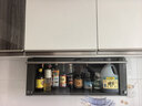帥仕廚房置物架吊柜下放調料架壁掛免打孔收納儲物柜放調味品備菜架 80長(cháng)30高【3C防爆玻璃】槍灰+燈丨一體發(fā)貨丨發(fā)順豐 曬單實(shí)拍圖