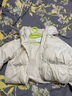UR2025冬季新款女裝休閑雙拉鏈連帽寬松羽絨服UYY150058 米白 S 曬單實(shí)拍圖