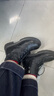 他她（TATA）靴子2025冬百搭時(shí)尚厚底馬丁靴女短靴子百搭休閑 黑色（絨里） 37 曬單實(shí)拍圖