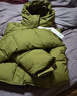 鹿王戀雪輕薄連帽羽絨棉服女冬季2025新款巨好看小個(gè)子短款面包服棉襖外套 綠色 L 110-130斤 曬單實(shí)拍圖