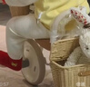 kidpop兒童三輪車(chē)寶寶腳踏車(chē)1-3-6歲學(xué)步車(chē)手推車(chē)嬰兒遛娃神器 周歲禮物 白色藤筐款 曬單實(shí)拍圖