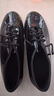摩登舞鞋男士舞蹈鞋成人跳舞鞋黑色白色軟底交誼舞國標舞鞋低跟 亮革黑色室內 41 曬單實(shí)拍圖