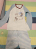 貓人兒童睡衣女童春秋款純棉小孩長(cháng)袖中大童家居服套裝 可愛(ài)熊偶 150 曬單實(shí)拍圖