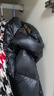 高梵黑金鵝絨服先鋒2.0八格長(cháng)款亮面羽絨服男女同款冬季厚外套 黑色L 曬單實(shí)拍圖