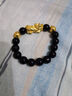 精品越南沙金貔貅手鏈設計款高端黃金貔貅黑曜石手鏈網(wǎng)紅男女款 福祿雙全貔貅手串 曬單實(shí)拍圖