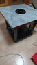 長(cháng)虹（CHANGHONG） 電暖桌正方形烤火桌電爐電熱取暖桌電烤桌客廳電暖爐烤火爐桌子一體取暖器家用冬季多功能電烤爐 墨石灰80*80 【電陶爐+高端巖板+變頻省電】 曬單實(shí)拍圖