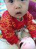 席佰紅包放這寶寶衣服 新生兒嬰兒拜年連體衣男女寶寶過(guò)年百天紅色喜 【春秋款】個(gè)新年連體衣 均碼 73 碼建議3-7個(gè)月 曬單實(shí)拍圖