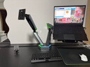 松能X顯示器支架雙屏電腦顯示屏支架電競機械臂桌面萬(wàn)向旋轉增高架 承重16KG TX03-2G 暗夜黑 曬單實(shí)拍圖