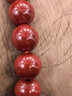 辰世高含量朱砂帝王砂手鏈轉運珠手串本命年佛珠飾品男女款 10mm珠徑 曬單實(shí)拍圖
