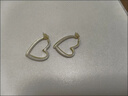 DAISY DREAM官方正品925銀針愛(ài)心耳環(huán)女方圓臉百搭耳釘簡(jiǎn)約小眾設計精致耳飾 愛(ài)心兩戴耳環(huán)【925銀針】 曬單實(shí)拍圖