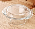 格娜斯學(xué)生泡面碗雙耳透明玻璃碗帶蓋微波爐專(zhuān)用碗耐熱湯碗面碗沙拉碗1L 曬單實(shí)拍圖