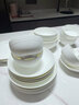以辰釉下彩2025新款碗碟套裝家用景德鎮陶瓷純白高顏值餐具套裝碗喬遷 【高溫釉下彩】10人食55件配大湯碗 曬單實(shí)拍圖