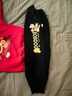 巴布豆寶寶拜年服兒童套裝過(guò)年衣服加絨保暖男童紅色本命年馬年女童衣服 紅 福馬巴布+黑 巴布騎馬X 100 曬單實(shí)拍圖