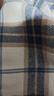 優(yōu)衣庫男女裝法蘭絨格子襯衫長(cháng)袖襯衣薄外套481225 480770 481225/30淺米色 M 曬單實(shí)拍圖