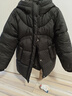 紅豆90絨連帽中長(cháng)款羽絨服兒童新款秋冬裝女童加厚保暖鴨絨外套 黑色 曬單實(shí)拍圖