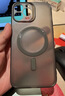 億色（ESR）適用蘋(píng)果13ProMax手機殼iPhone13ProMax保護套磁吸超薄硅膠鏡頭全包透明防摔磨砂半透黑 曬單實(shí)拍圖