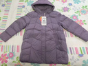 坦博爾羽絨服女士中老年冬季新款蓄熱保暖可拆帽媽媽裝外套TBF510560D  香融紫 S 160/84A 曬單實(shí)拍圖