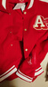 安踏（ANTA）好事發(fā)生系列新年紅外套男女同款冬季保暖棒球服男夾克刺繡情侶款 【新年棒球服】濃郁紅/象牙白-1 常規款 3XL 曬單實(shí)拍圖