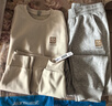 JEANSWEST LIFE真維斯運動(dòng)套裝男款青少年圓領(lǐng)衛衣男款春秋季束腳百搭男士休閑褲 曬單實(shí)拍圖