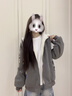 初高中學(xué)生燈芯絨羊羔毛外套女秋冬加絨加厚超好看大碼棒球服棉服 灰色【薄款】 M 曬單實(shí)拍圖