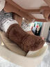 男女寶寶襪套冬季保暖0-1歲嬰兒棉鞋襪毛絨步前腳套睡眠襪鞋加厚9 棕色襪套 15.5 內長(cháng)13cm 參考0-12個(gè)月 曬單實(shí)拍圖