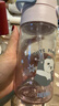 膳魔師（THERMOS）兒童水杯tritan吸管杯學(xué)生開(kāi)學(xué)必備小熊貓塑料水壺420ml紫 曬單實(shí)拍圖
