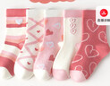 棉奇熊兒童襪子秋款純棉襪女孩寶寶秋冬季童襪女寶男童女童秋冬棉襪 曬單實(shí)拍圖