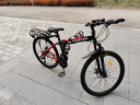 鳳凰（Phoenix）山地自行車(chē)折疊成人變速雙減震學(xué)生單車(chē)方程虎 黑紅27速 26英寸 曬單實(shí)拍圖