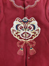 babylove嬰兒馬甲冬季寶寶夾棉保暖紅色過(guò)年背心新年坎肩拜年服赤金醒瑞 曬單實(shí)拍圖