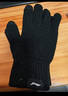 李寧（LI-NING）騎行手套冬季男女士保暖棉毛線(xiàn)針織加絨黑手套觸屏防寒電動(dòng)車(chē) 曬單實(shí)拍圖