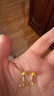 金至尊黃金耳釘女小豆豆彎鉤光面圓珠999足金耳飾新年禮物計價(jià)2.6克 曬單實(shí)拍圖