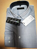 海螺襯衫男長(cháng)袖純棉免燙襯衣商務(wù)正裝男士上衣品牌男裝潮父親禮物 灰色 100%棉_無(wú)袋1050 39 曬單實(shí)拍圖