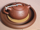 俊器萬(wàn)相宜興紫砂壺承圓形壺托手工家用養壺盤(pán)茶壺底座小茶盤(pán)蓄水式茶具盤(pán) 紫砂壺托 山水款 曬單實(shí)拍圖