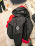 雪中飛兒童羽絨服三合一冬季新款男女童保暖加厚中大童裝外套黑色150 曬單實(shí)拍圖