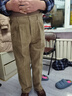 梵昊純棉燈芯絨男褲中老年人秋冬季中年休閑條絨褲男加絨加厚爸爸褲子 淺卡其【春秋款】 38 腰圍3尺0【推薦172-182斤】 曬單實(shí)拍圖