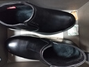 奧康男鞋2025冬季新款商務(wù)加絨皮鞋保暖套腳男棉鞋舒適防滑牛皮短靴MT 曬單實(shí)拍圖