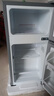 華寶小冰箱小型家用出租房用冷藏冷凍兩用一級能效節能省電迷你宿舍寢室辦公室二門(mén)電冰箱 【一級能效】58L銀色【三天不到一度電】 曬單實(shí)拍圖