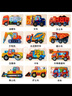 NOLIN 諾凌拼圖3-6歲汽車(chē) 男孩兒童 工程交通車(chē)立體木質(zhì)拼板寶寶早教玩具 【全套18件套】立體拼圖 曬單實(shí)拍圖